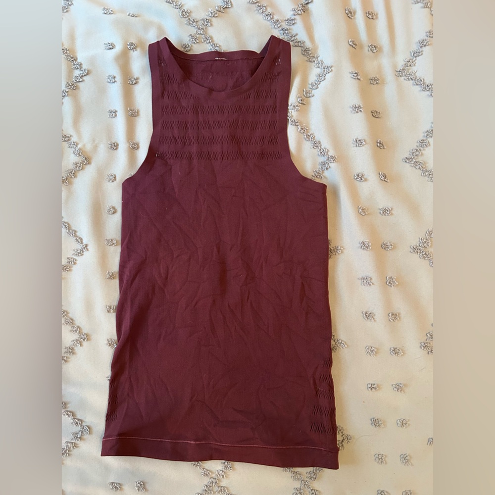 Lululemon Athletica Maroon Tank Top